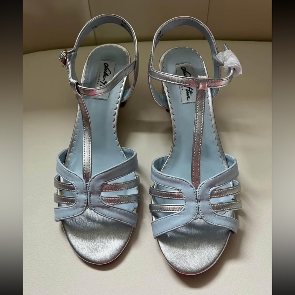 Silver & blue Lulu Hun sandals